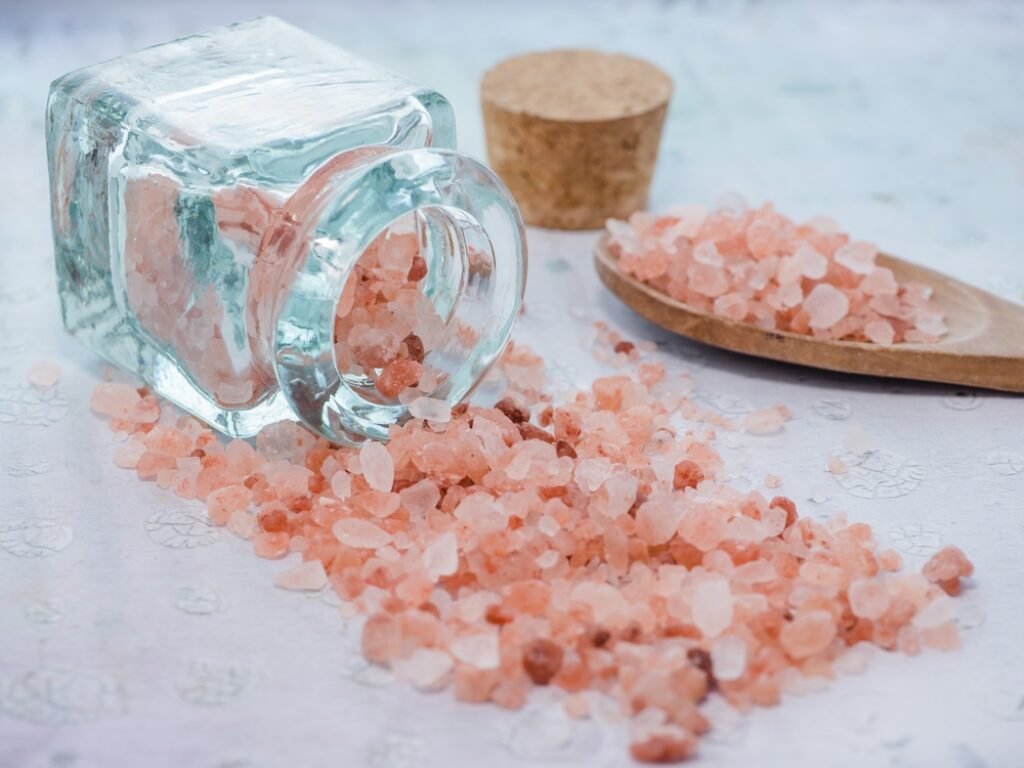 Pink Salt: Secret Ingredient For Exquisite Flavor And Health 2 Closeup Shot Jar Wooden Spoon Wi