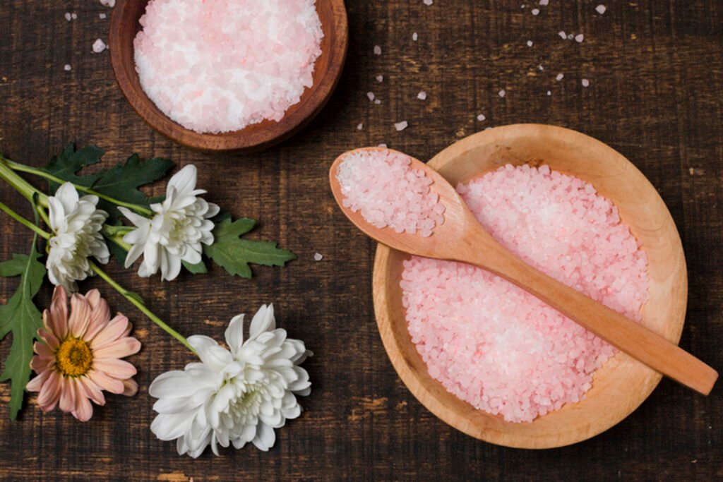 Pink Salt: Secret Ingredient For Exquisite Flavor And Health 1 Spa Still Life With Natural Elem